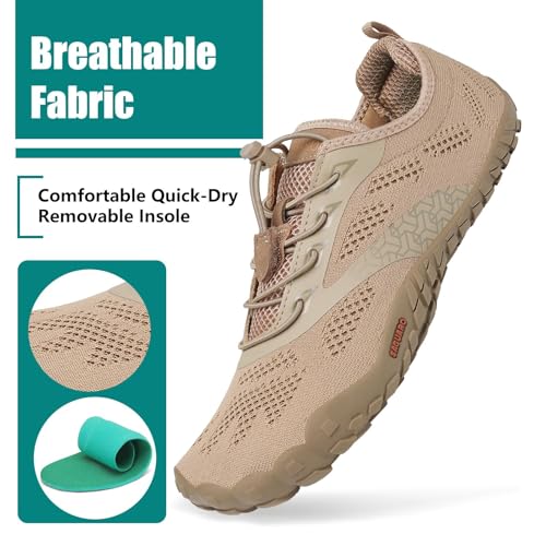 Image of SAGUARO Womens Mens Barefoot Shoes Minimalist Trail Runner Wide Toe Box Zero Drop Outdoor Cross Training Shoe