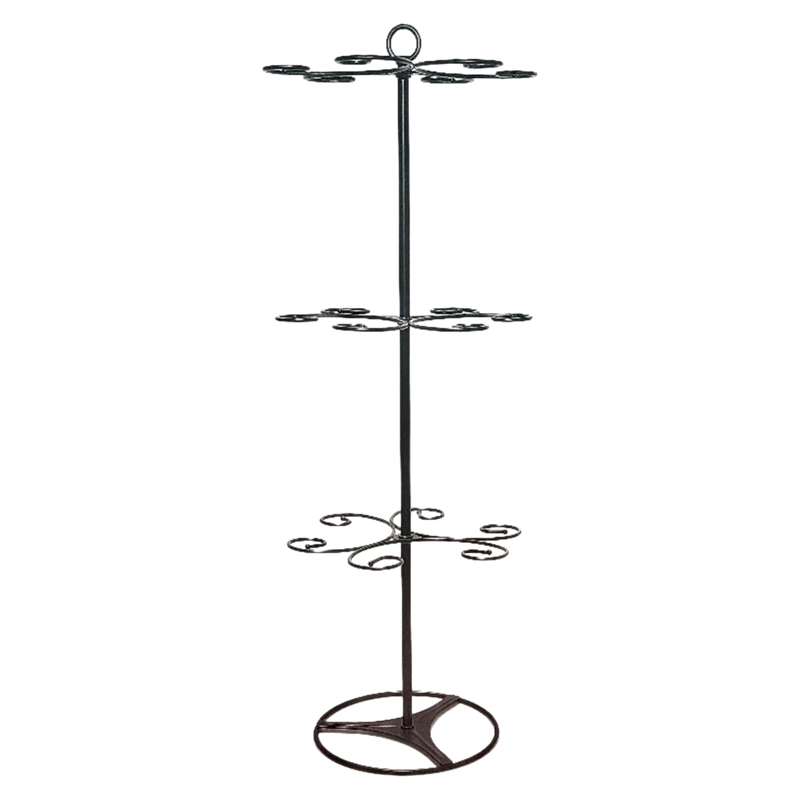 Tsophreniq Multiple Purpose Metal Cup Heaper 3 Stage Space Efficient Holder for Tea Assemblies and Home Club Rudiments Contemporary Cup Planner Shelf