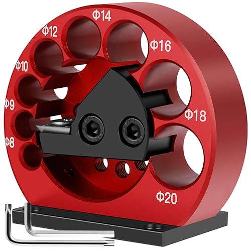 Carbide Inserts Dowel Maker, Dowel Cutter, Dowel Plate Wood Dowel Rod Maker, Dowel Maker Jig Kit 8 Holes 8mm, 9mm, 10mm, 12mm, 14mm, 16mm, 18mm, 20mm