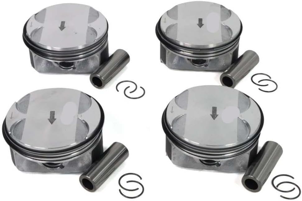 4Set Engine Piston And Rings Kit 2.4L For Part Number 12578324 Compatible With Automotive Motorcycle Parts Captiva Cobalt Equinox HHR Impala