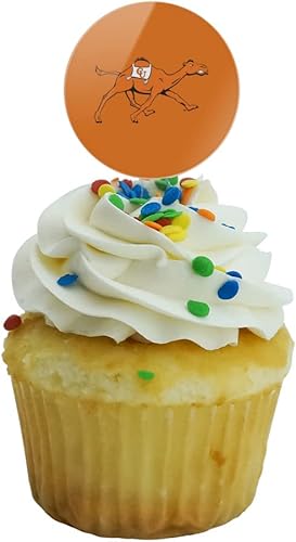 Miniatura 5 de Campbell University Primary Logo Cupcake Picks Toppers Decoration Set of 6