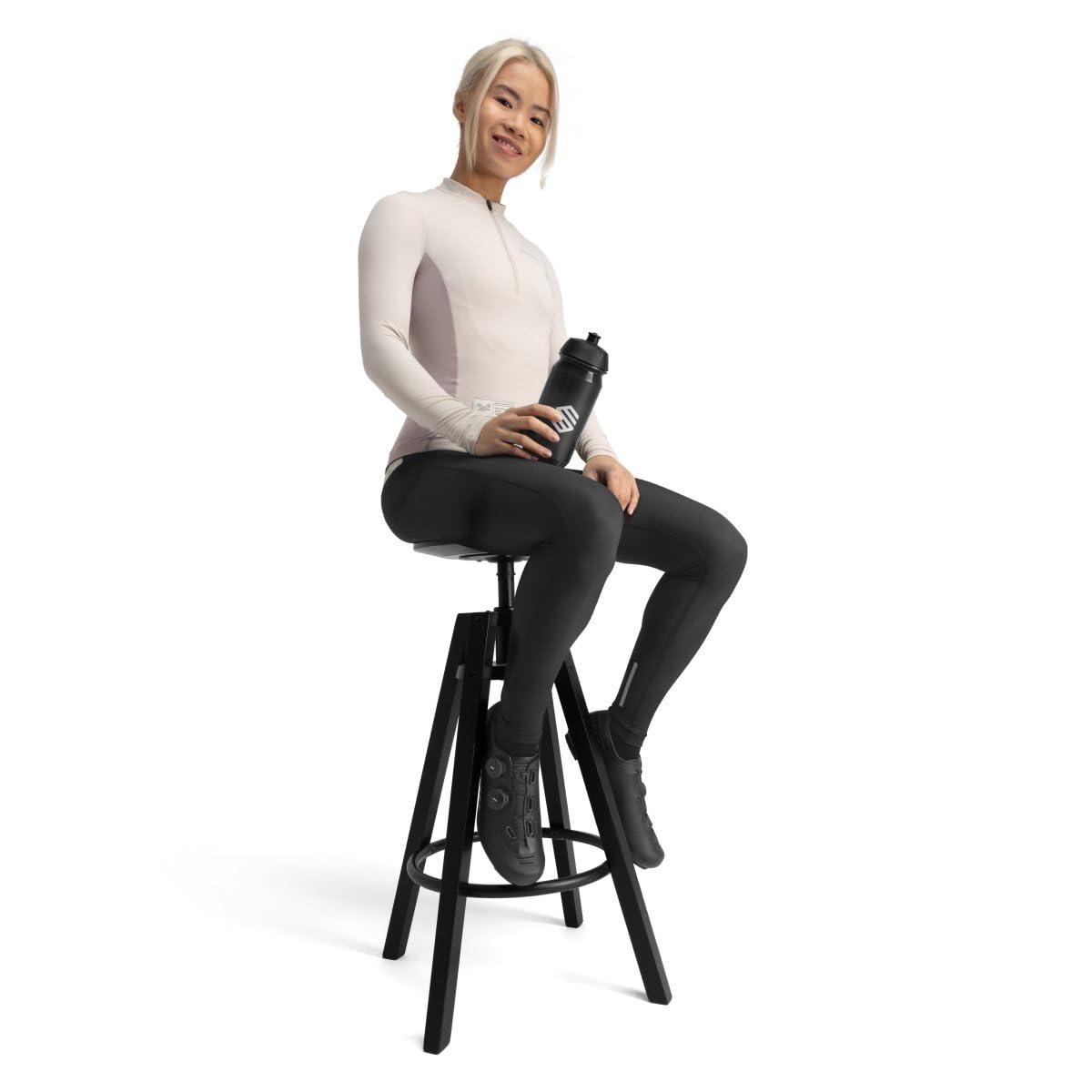 SIROKO Culote Largo térmico de Gravel Ciclismo Delta Negro