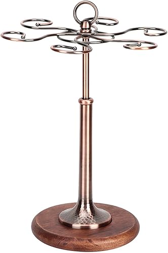 Miniatura 1 de Estante para tazas de vino para 6 botellas, soporte de vidrio de vapor, organizador para encimera de escritorio, hogar, cocina, sala de estar