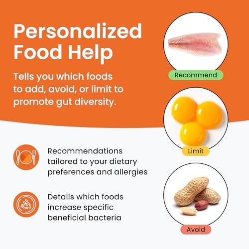 Image of Ombre Gut Health Test Kit - Probiotic Recommender at Home Test for Women & Men - Detailed Custom Gut Microbiome Analysis for Digestive, Immune and Mental Health with Food Suggestions