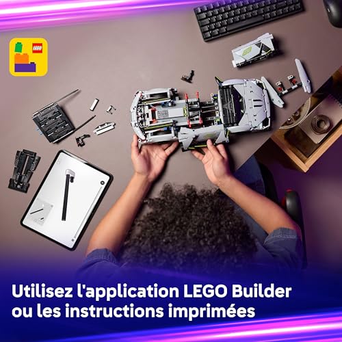 LEGO Technic Supercar Lamborghini Revuelto - Jouet de Construction - Voiture Télécommandée - Maquette avec Phares, Direction & Batterie Rechargeable - Cadeau pour Garçon dès 10 Ans 42214
