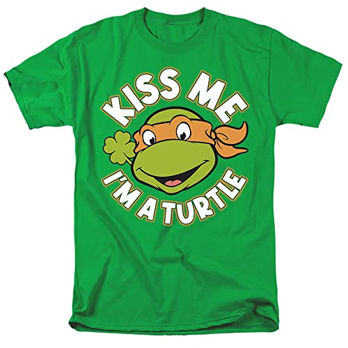 Popfunk Maglietta unisex da adulto con immagine di Spongebob che canta Patrick, Giorno di San Patrizio Kiss Me, XL