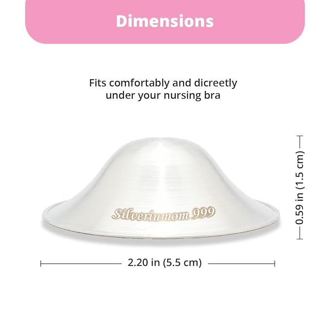 Silveriumom Pezoneras de Plata para Lactancia XL miniatura 2