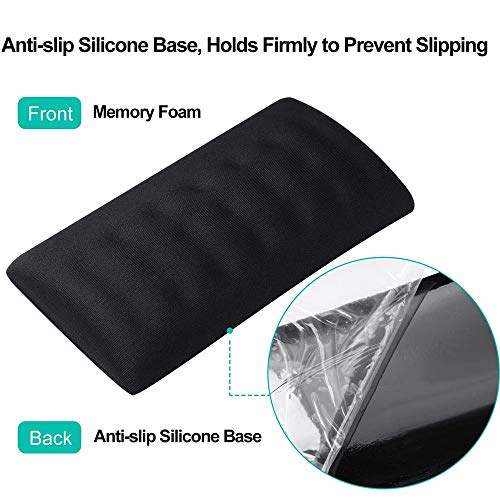 Ergonomisches Tastatur- und Maus-Handgelenkauflage-Set, Memory-Schaum-Unterstützung mit rutschfester Unterseite für komfortables Spielen, Büro und Heimcomputer