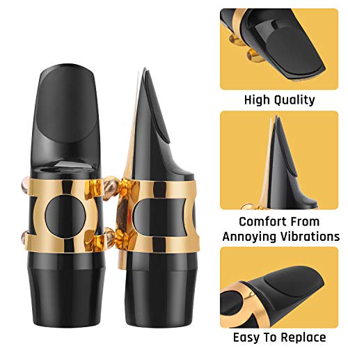 Focusound Saxophone & Clarinet Mouthpiece Cushions, Thick, 0.8Mm Black, 8-Pack… #TOP3