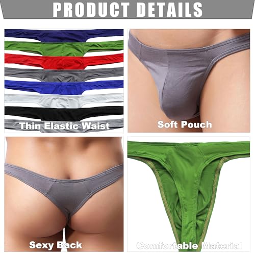 Mens Underwear G-String Thongs Low Rise Bikini Underwear Briefs Nightwear3