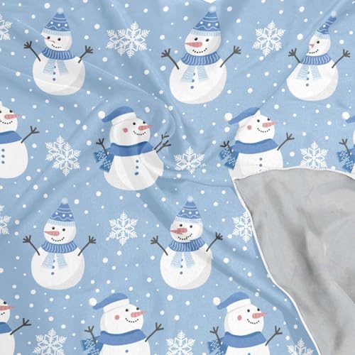 YETTASBIN Fashion Square Scarf for Women, Christmas Snowman Soft Lightweight Like Silk Head Scarf Breathable Hair Wraping Neckerchief Versatile Bandanas for Night Sleeping, 23.6"4