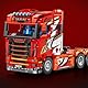 Technik LKW Bausteine, 1708 Teil Großes Scania Tractor Truck Modell, MOC Bausatz, Sammlerstücke Geschenke für Erwachsene und Kinder (Originalverpackung)