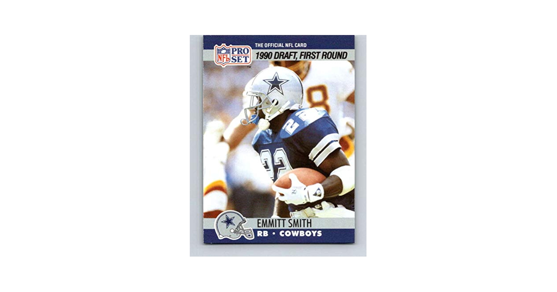 NFL COWBOYS EMMITT SMITH ルーキーカード Emmitt Smith Dallas Cowboys Autographed 1990 Topps Traded