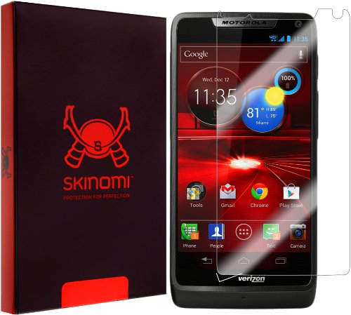 Motorola Droid RAZR M Screen Protector (Luge,XT907), Skinomi TechSkin Full Coverage Screen Protector for Motorola Droid RAZR M Clear HD Anti-Bubble Film