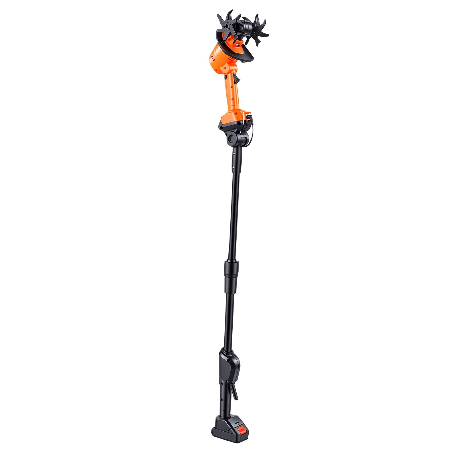 TOPINCN Coltivatore Elettrico per il Giardinaggio Zappa da Giardino con Motozappa Senza Fili a 235 Giri/min per Diserbo e Lavorazione del Terreno (Spina europea 100-240V)