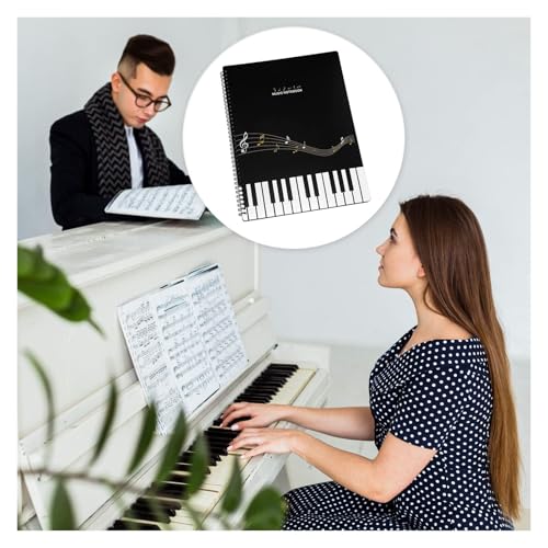 Classeur à musique A4 à spirales : rangement de partitions et documents