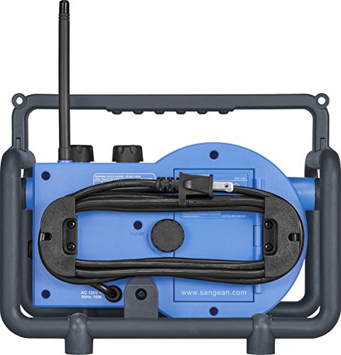 Sangean BB-100 BlueBox AM/FM Ultra-Rugged Digital Receiver with Bluetooth, Blue, 12.4