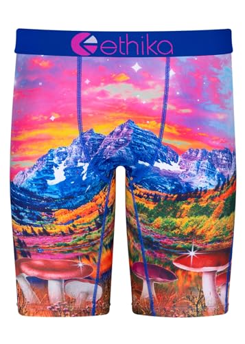Image of Ethika Men's Aero Super Combed Cotton Regular Fit Solid Antimicrobial Trunks with No Marks Waistband (Pack of 3)