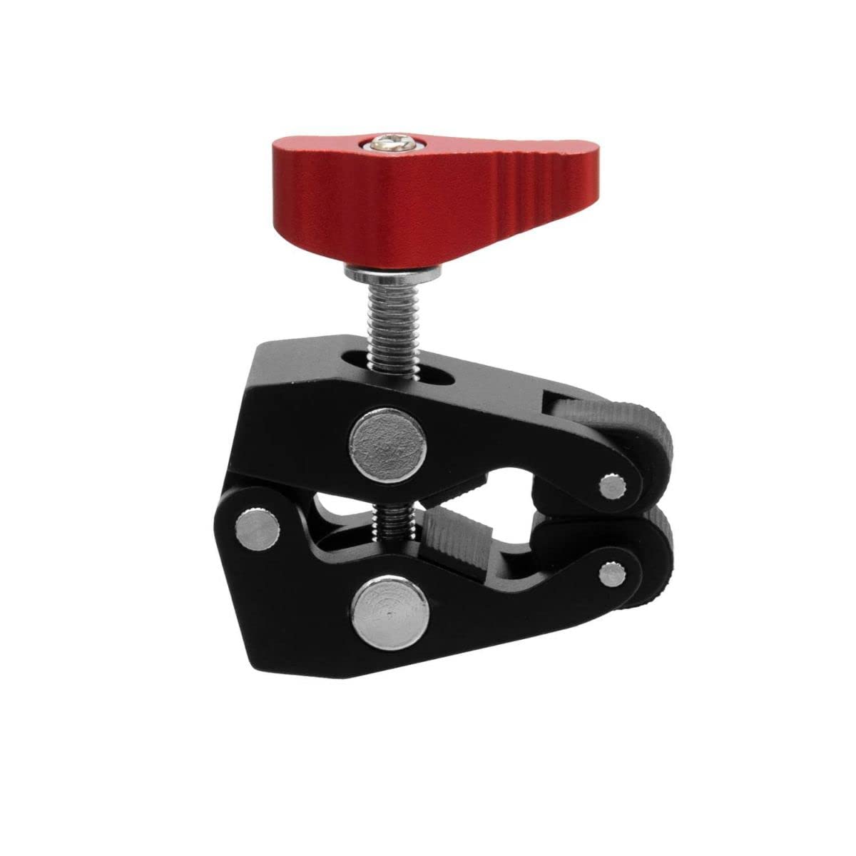 KING 825971 Metal Clamp, Small Size, A-MC-S, 1/4 Inch Screw, 3/8 Inch Screw, Attaches to 0.6-1.4 Inches (15-35 mm), Aluminum