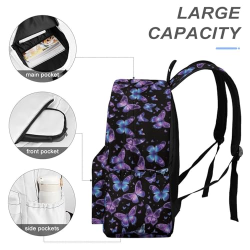 Butterfly Backpack 17 Inch Oxford Cloth Casual Fashion Daily Commuter Backpack4