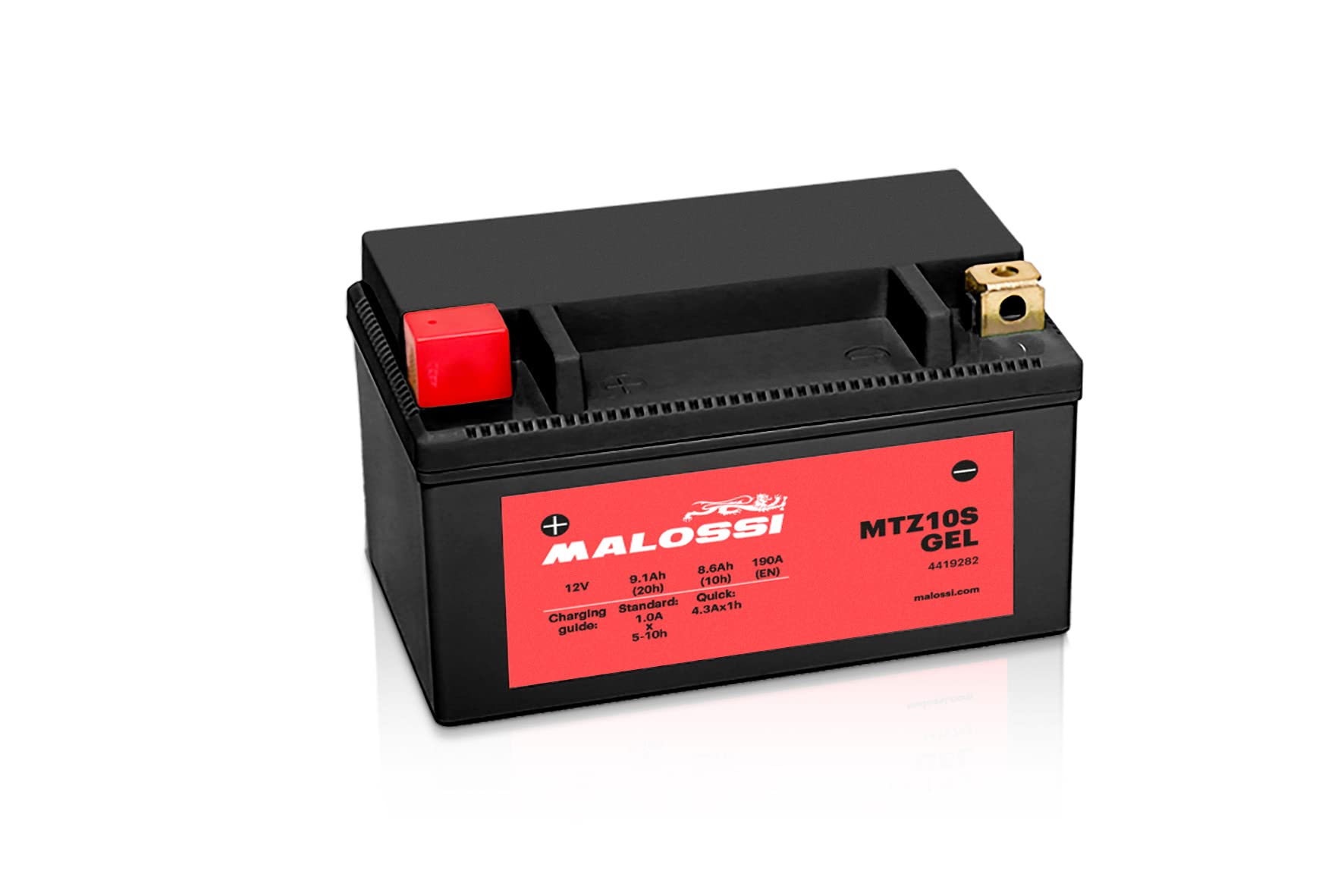 BATTERIA MALOSSI MTZ10S T-MAX 500 2008>2011 ADV 350 2021> FORZA 300 2018>2020