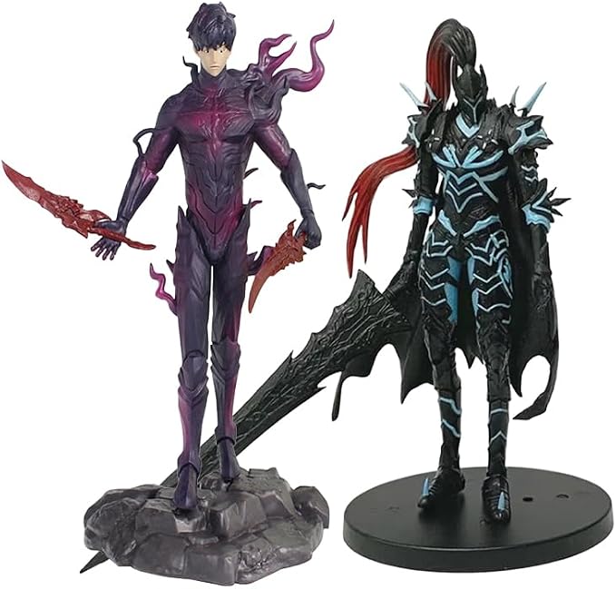 Figurine Sung Jin Woo 21cm - Statue Anime Solo Leveling PVC Décoration Bureau