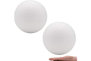 2 Pack 12 Inch Large Styrofoam Balls for Wedding Holiday Christmas Crafts Making