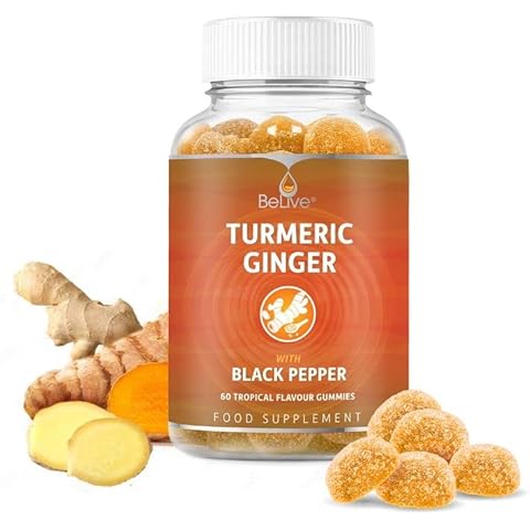BeLive Turmeric Curcumin Gummies with Black Pepper & Ginger - 60 ct Cover