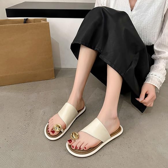 HBJWOV Toe Fitting Sandals for Women Wearing Flat Bottomed Sandals for Beach Sandals3