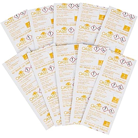 Oasis 118378 NADCC water purification tablet, 8.5 mg, 100-count Cover