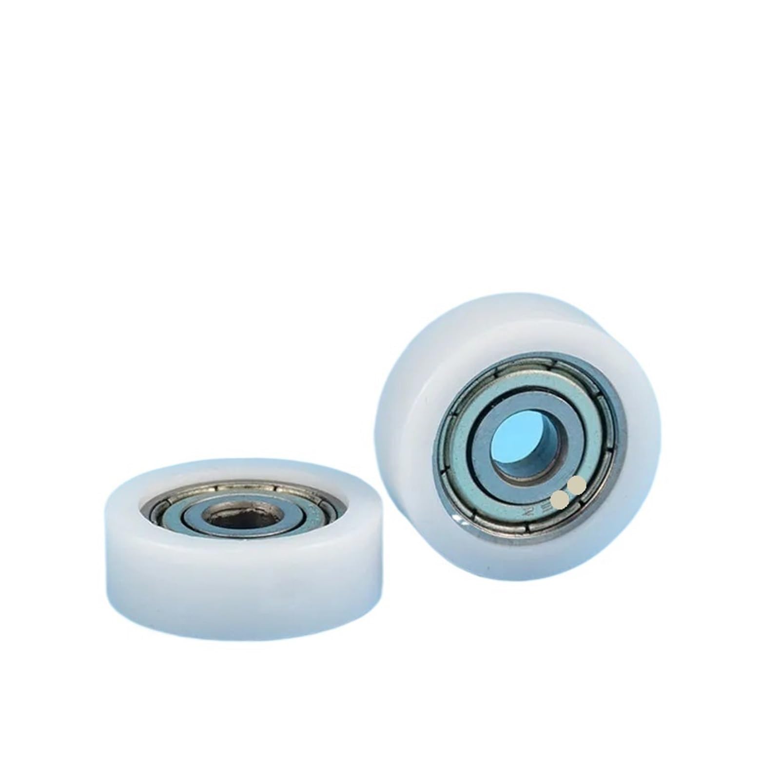 Roue en plastique nylon 5x20x7mm micro poulie plate avec roulement dur pour tiroir de réfrigérateur