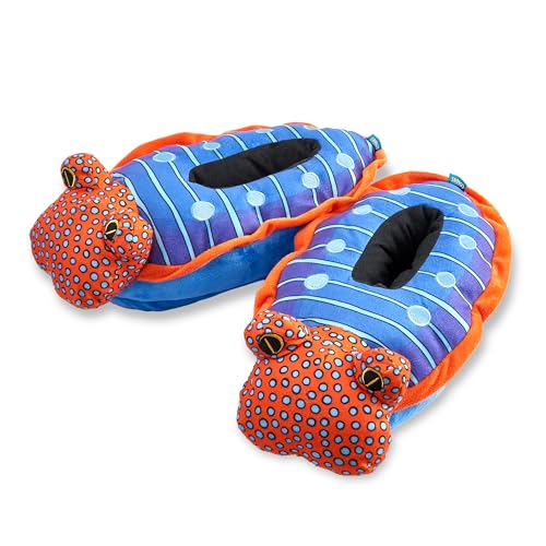 Coddies Sea Slug Slippers | Cozy Plush Animal Slippers, Memory Foam House Shoes with Hard Sole, Funny Fish Slippers for Men, Women & Kids
