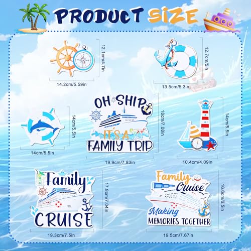 Imanes decorativos para puertas Cruise, pack de 7 unidades miniatura 2
