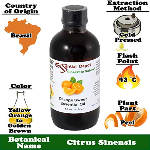 Aceite Esencial de Naranja Dulce 4 oz miniatura 4