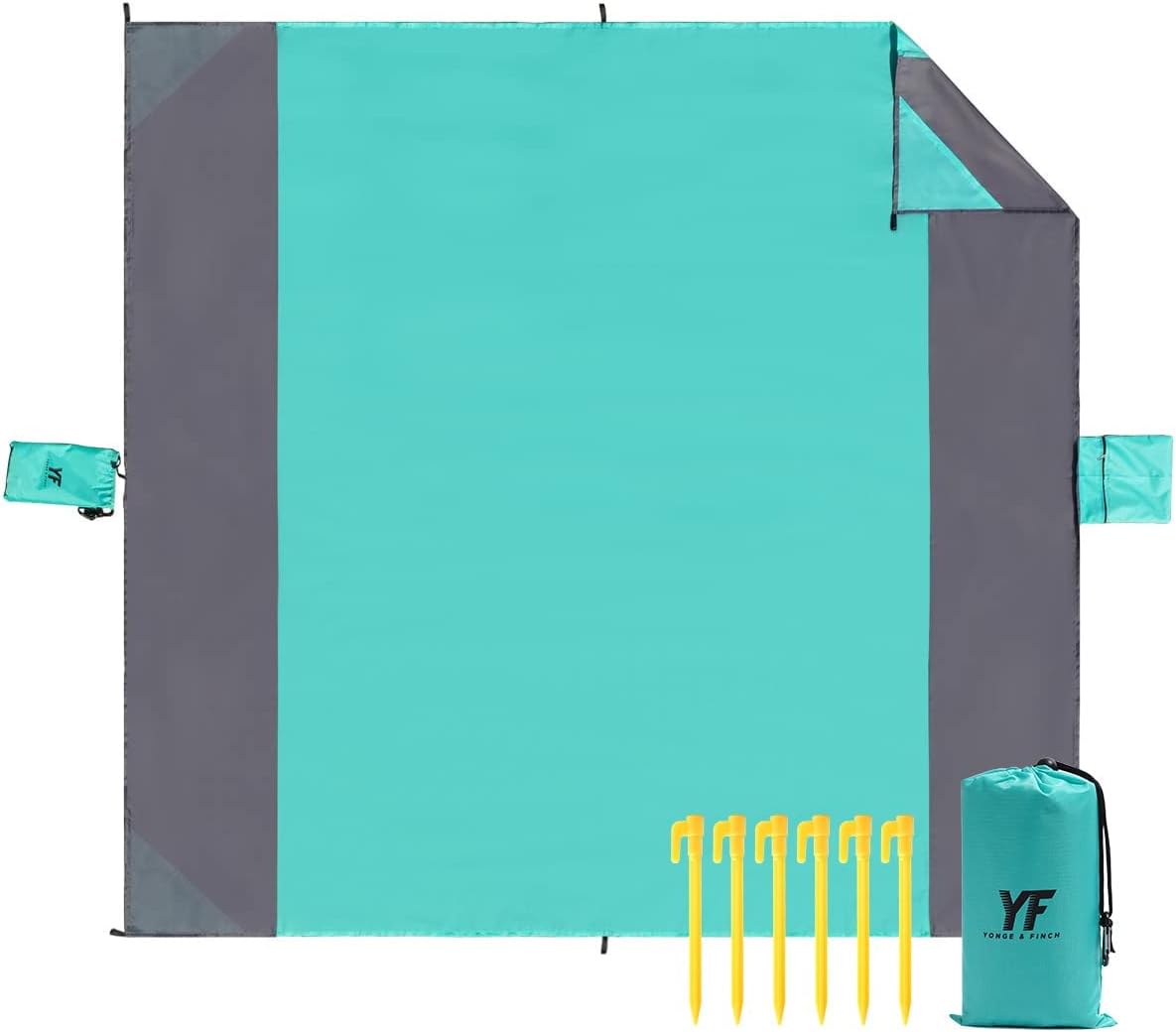 Yonge & Finch Large Beach Blanket Sandproof HeatResistent