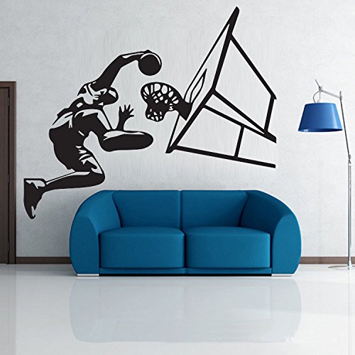 Buy DNVEN DIY Basketball Slam Dunking Vinyl Wall Decals Defender Look