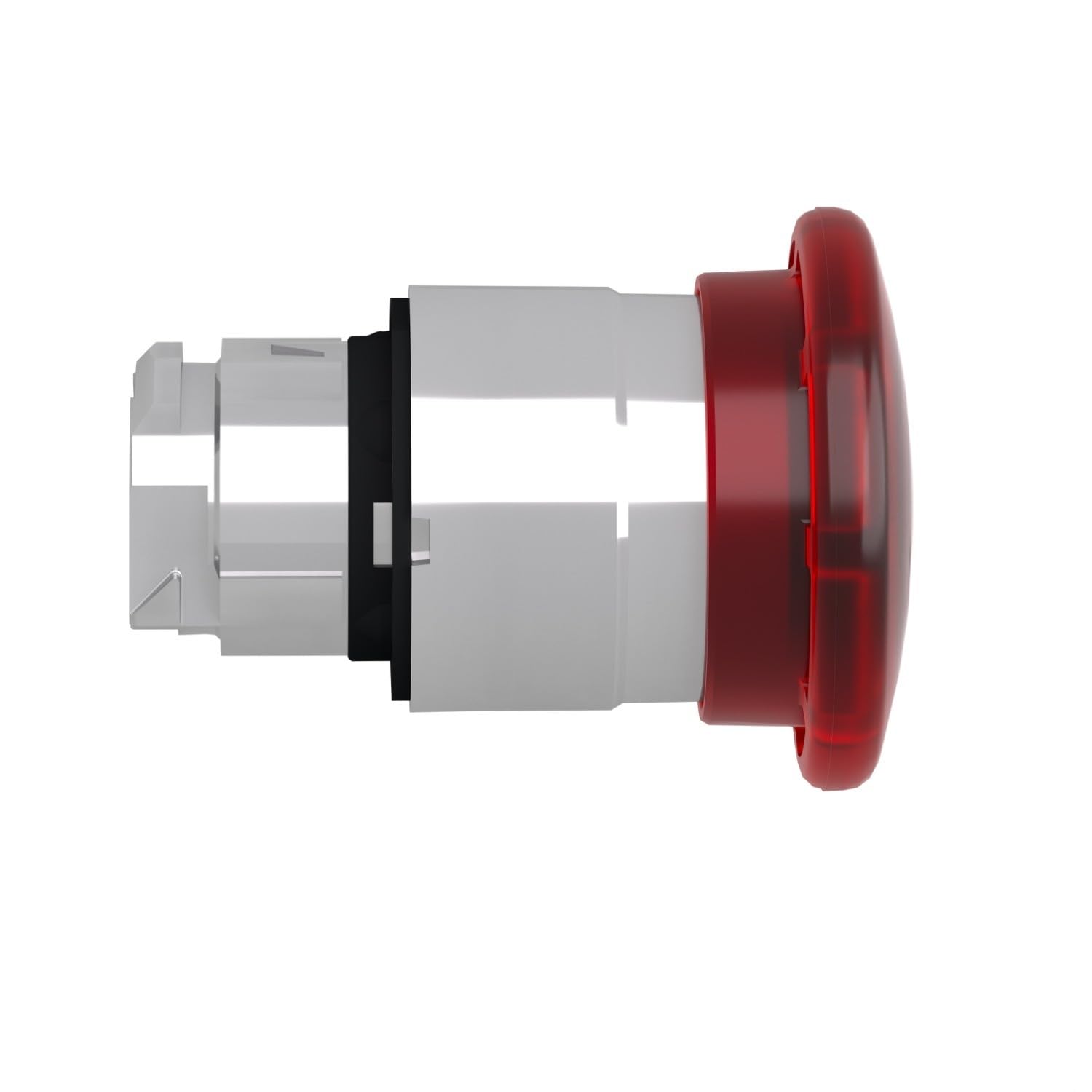 Schneider Electric ZB4BW643 Cabeza de Pulsador Iluminado Diámetro 40, Pulsar-Tirar Diámetro 22, Rojo