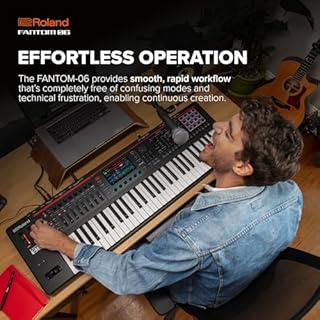 Roland FANTOM-06 | 61-Note Synthesizer Keyboard | Thousands of Electronic & Acoustic Sounds | ZEN-Core & SuperNATURAL Technologies | Lightweight & Durable | Deep Onboard Sampling | DAW Integration