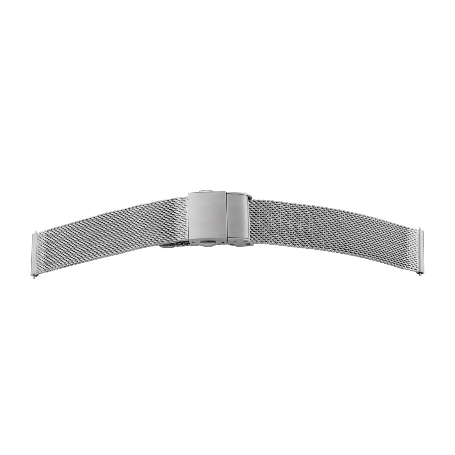 SELVA Quick Release Milanaise metalowy pasek do zegarka, stal nierdzewna, satynowana, 16 mm