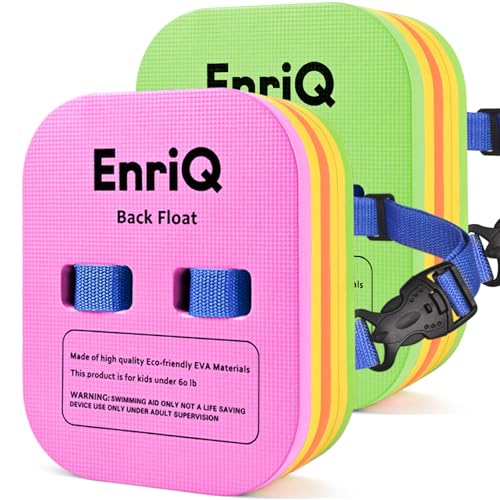 2 Pcs Back Float Swim Trainer with Adjustable Layers Swim Belts Floaties Device for Kids Swimming Floats Secure Buckle Swim Float for Water Trainer Training Swimming Beginners Pool Lesson