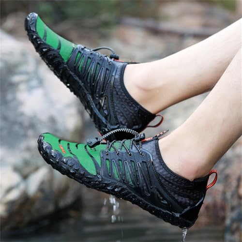 Image of UBFEN Water Shoes for Men Women Quick Dry Swim Aqua Socks | Lightweight Barefoot-style Fit, Rubber Sole, Hiking, Fishing, Kayaking, Beach, Pool, Boating, Diving And Water-to-land Wear