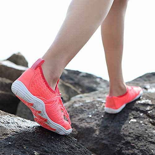 Image of MAYZERO Water Shoes Men Women Swim Surf Shoes Beach Pool Shoes Wide Toe Hiking Aqua Shoes Winter House Slippers