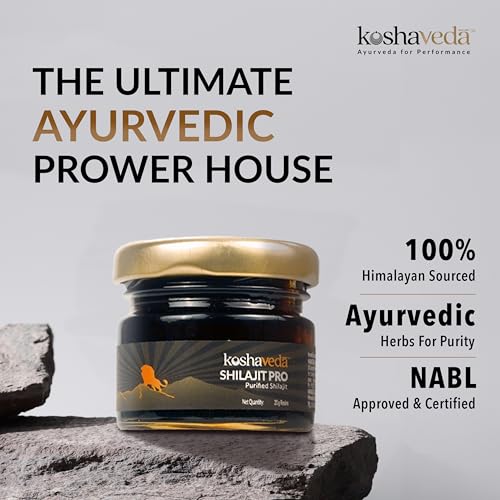 Image of Koshaveda Ashwagandha 500mg (60 Tablets) & MB Shilajit Pro (20g Shilajit Resin) | For Immunity, Strength, Stamina & Endurance