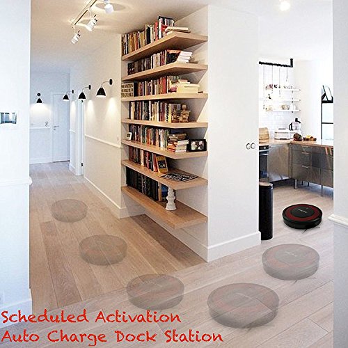 Serenelife Automatic Programmable Robot Vacuum Cleaner - Dust Filter Pet Hair And Allergies Friendly - Auto Home Clean Carpet Hardwood Floor With Self Activation And Charge Dock #TOP7