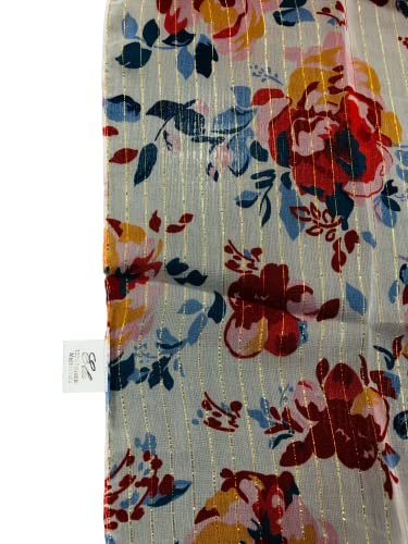 Elu Fall Kimonos For Women - Beach Coverup Kimono Cardigan Poncho Ruanas Bohemian Floral Print Swimsuits And Plus Size Summer Beach Cover Up (Chiffon Metalic Red Floral) #TOP3