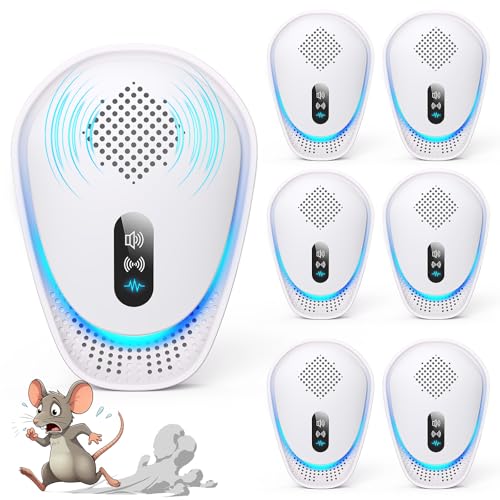 2026 Upgraded Ultrasonic Pest Repellent 6 Packs, Indoor Insect Repeller, 3 Modes, Pest Control, Repellent Mouse, Rodent, Roach, Bugs, Mice, Spider, Ant, Mosquito, Pest Repellent Ultrasonic Plug in