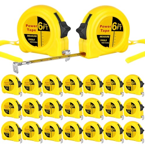 Cinta métrica mini retráctil de 6 ft x 24 unidades miniatura 1