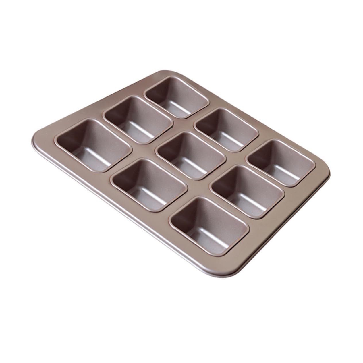 IMIKEYA Molde para Hornear Cuadrado Antiadherente de 9 Rejillas Acero al para Pasteles y Pan Utensilios de Cocina para Hornear de Usar