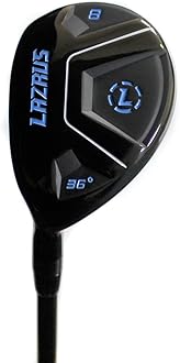 LAZRUS GOLF Premium Hybrid Golf Clubs for Men - 2,3,4,5,6,7,8,9,PW Right Hand & Left Hand Single Club, Regular Flex