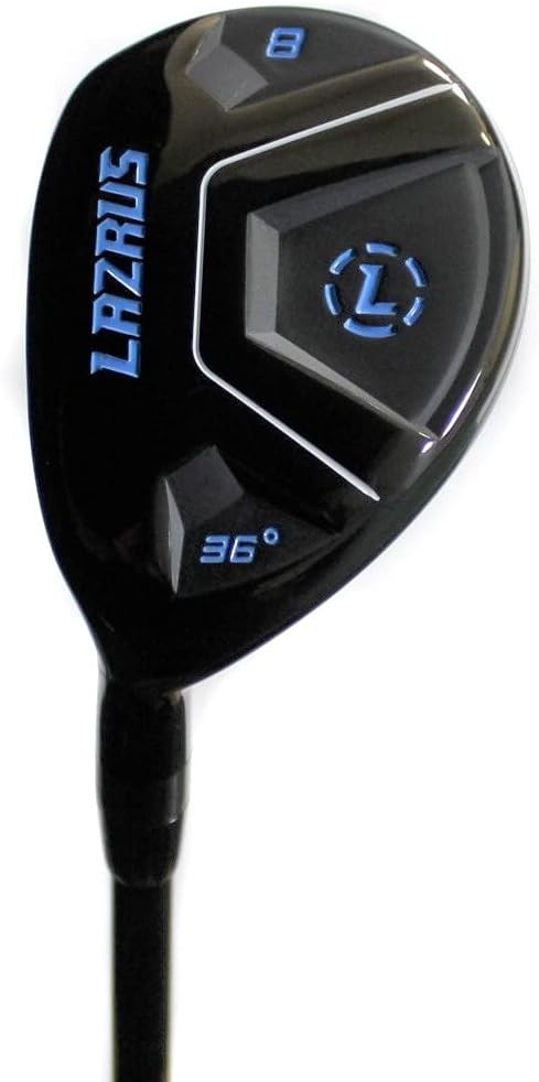 LAZRUS GOLF Premium Hybrid Golf Clubs for Men - 2,3,4,5,6,7,8,9,PW Right Hand & Left Hand Single Club, Regular Flex
